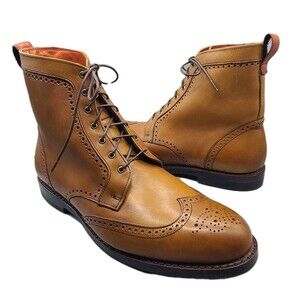 Allen Edmonds Dalton boots Wingtip Dress ankle lace up Walnut  Size 11 3E new